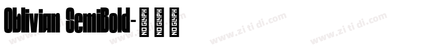 Oblivian SemiBold字体转换